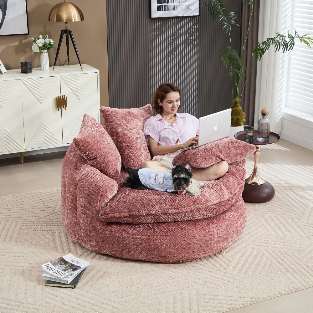 Fauteuil + repose-pieds FLUFFY — KOKOON Paris
