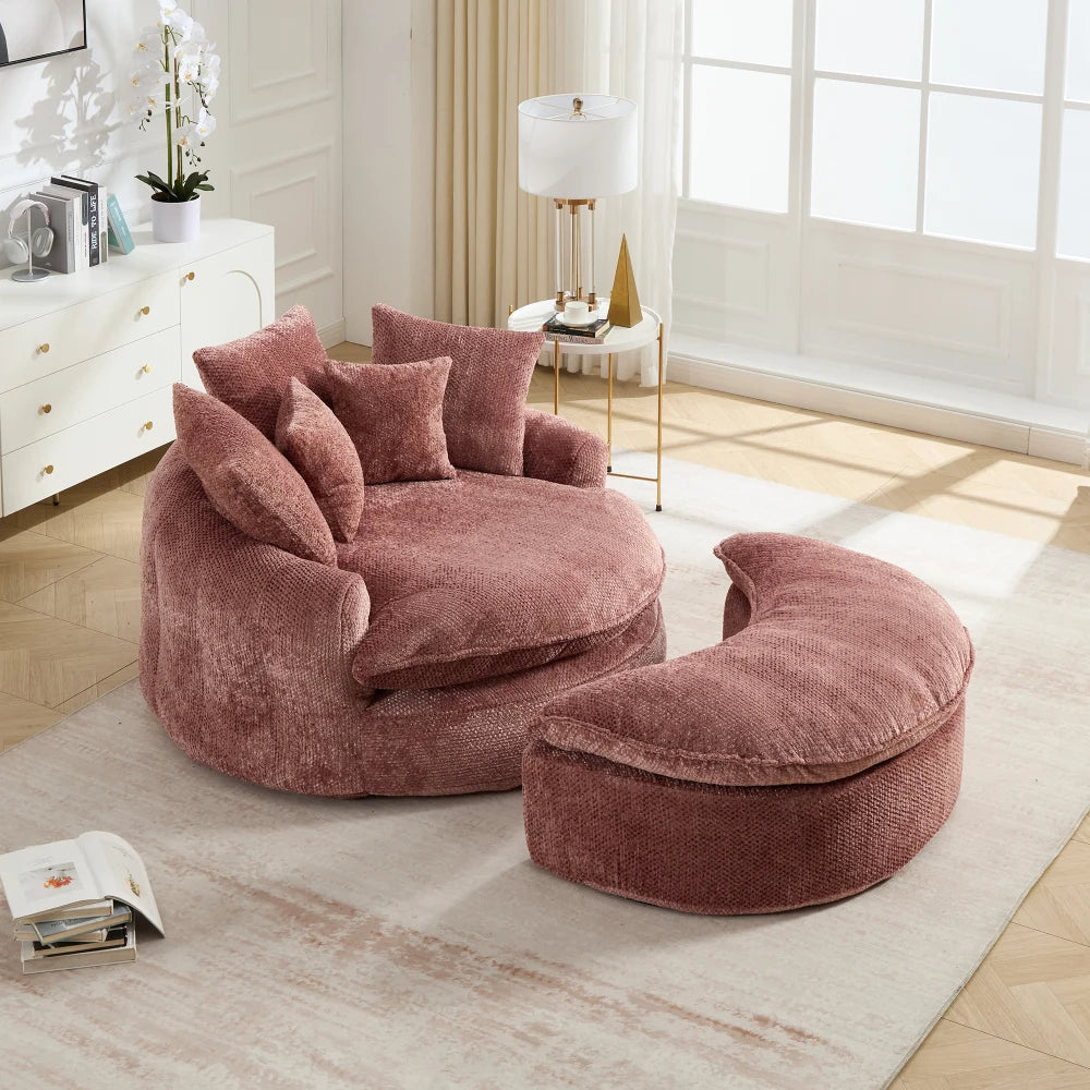 Fauteuil + repose-pieds FLUFFY — KOKOON Paris