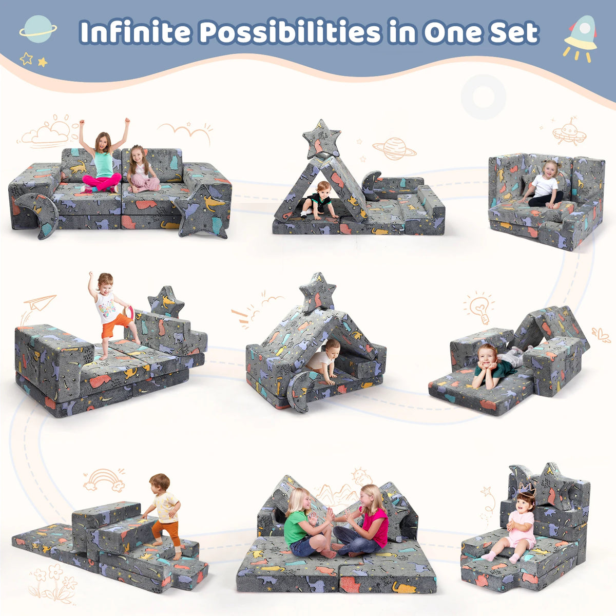 FUNNY — Canapé enfant modulable — KOKOON Paris
