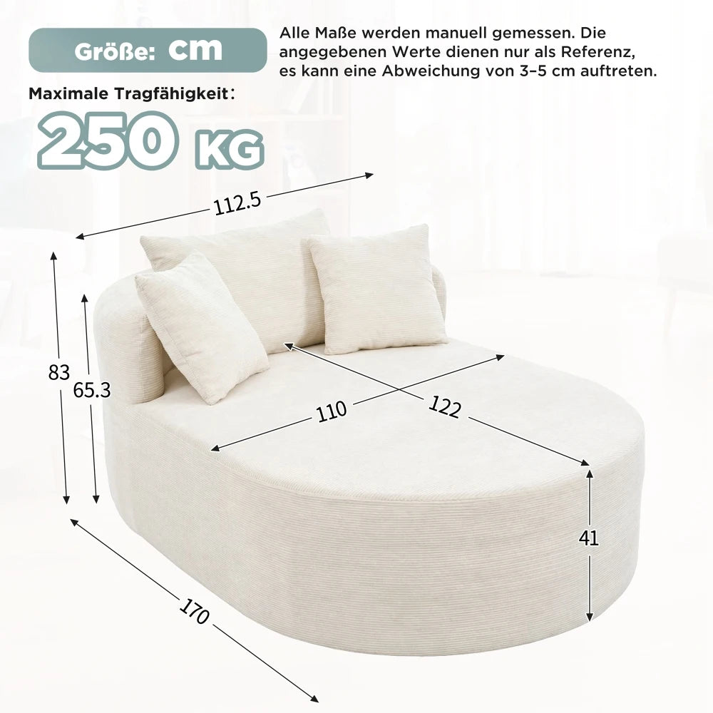 Méridienne XXL CORDY — KOKOON Paris
