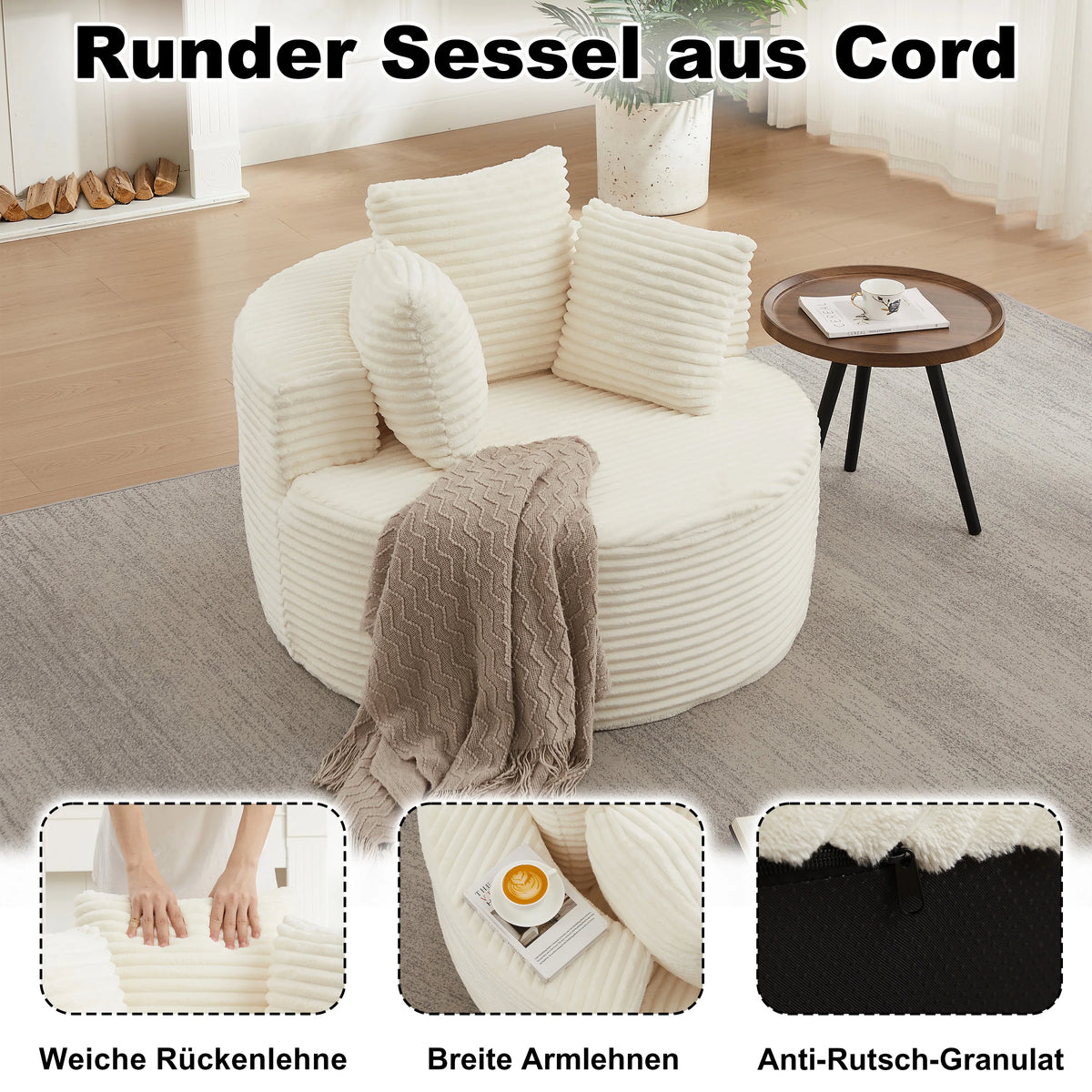 Fauteuil pouf VELVET — KOKOON Paris
